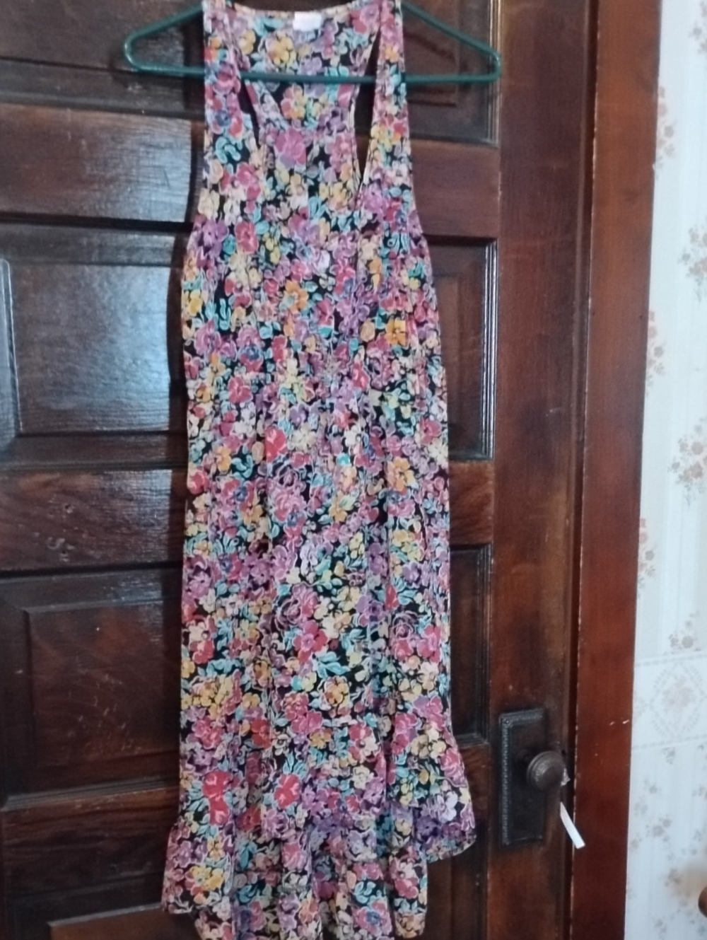 Xhilaration Floral Print Cover Up  in Black with Multicolor Blooms